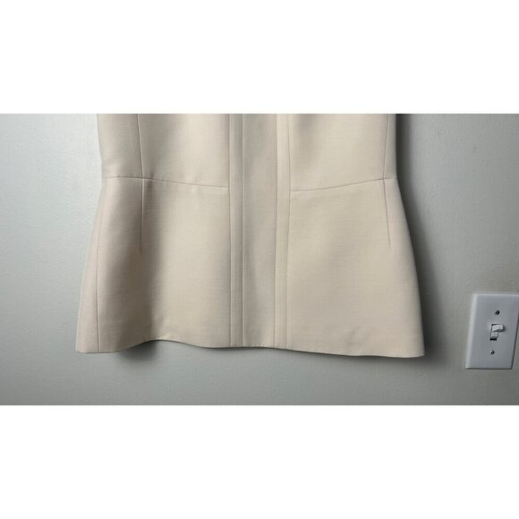 CALVIN KLEIN COLLECTION $1875  CONSTRUCTION TAILORED BLOUSE 4/6 - Picture 3 of 7